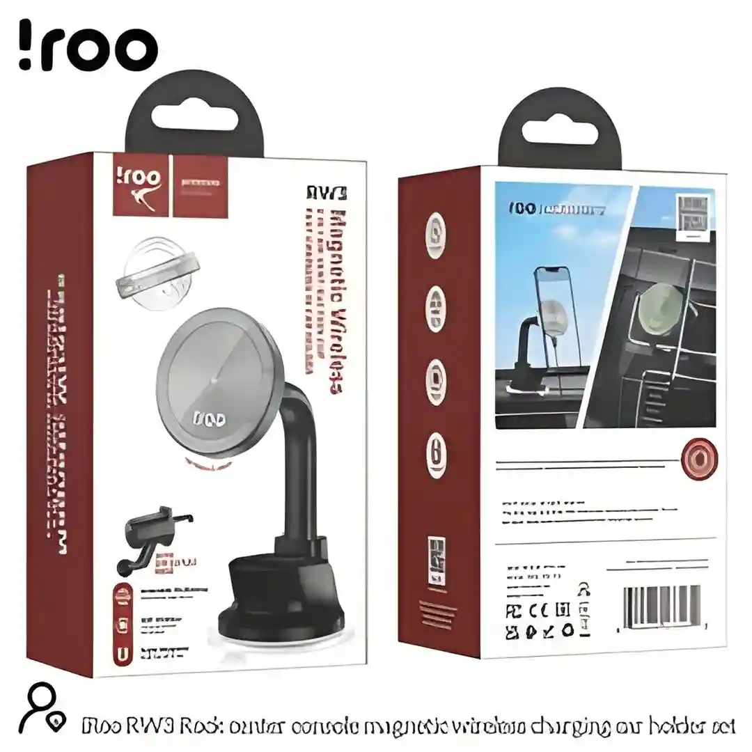 Iroo Rw3 | 15w Wireless Charging, 2in1 Air Vent/Windscreen Super Strong Magsafe Compatible Holder (Universal)